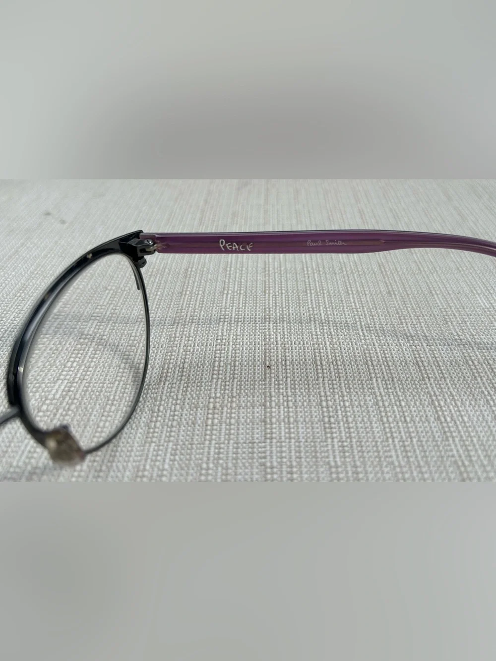 NWOT Paul Smith Peace Cateye 1.75 Readers with Purple Temples and Black Rim